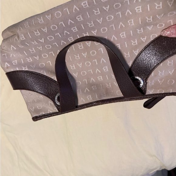 Fendi Denim Tote with Brown Leather Straps and Gold Logo Charm - Picture 11 of 16